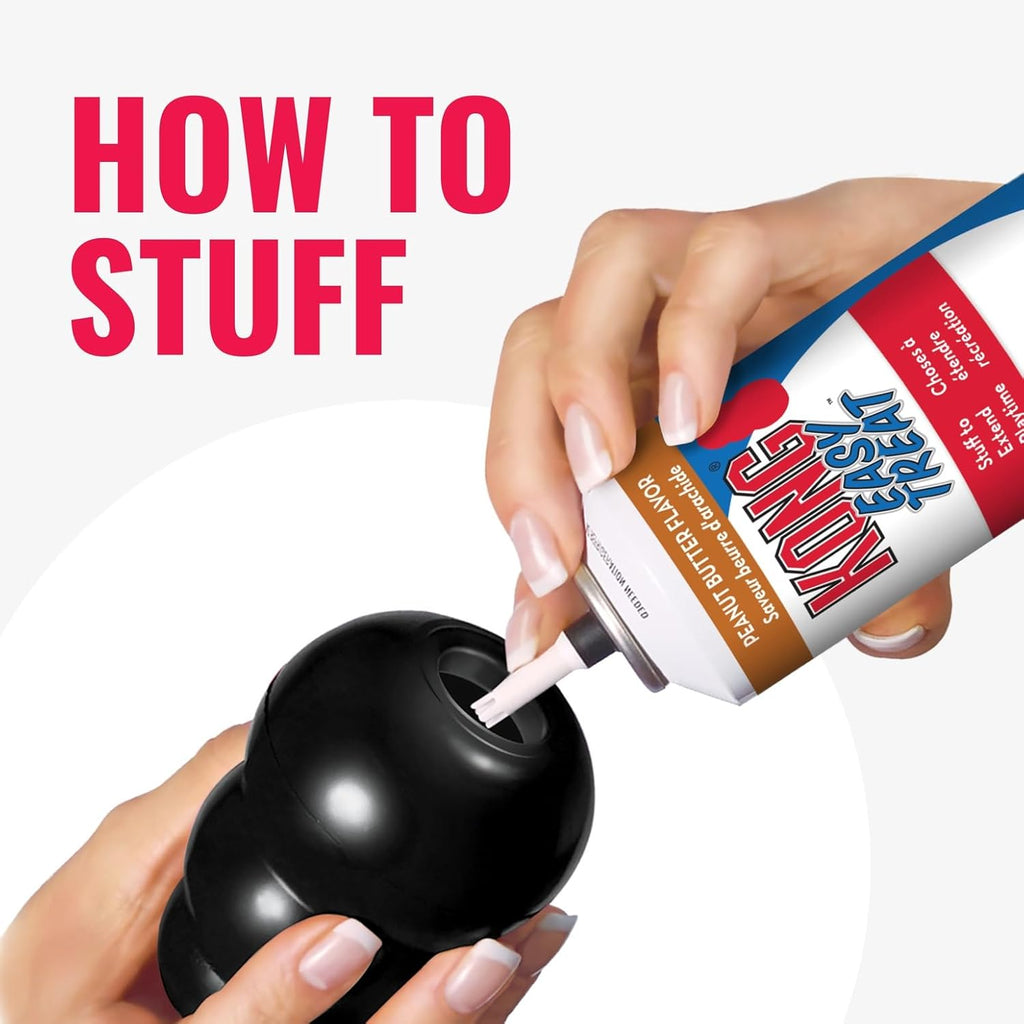 Extreme Dog Toy - Fetch & Chew Toy - Treat-Filling Capabilities & Erratic Bounce for Extended Play Time Most Durable Natural Rubber Material - for Power Chewers - for Small Dogs