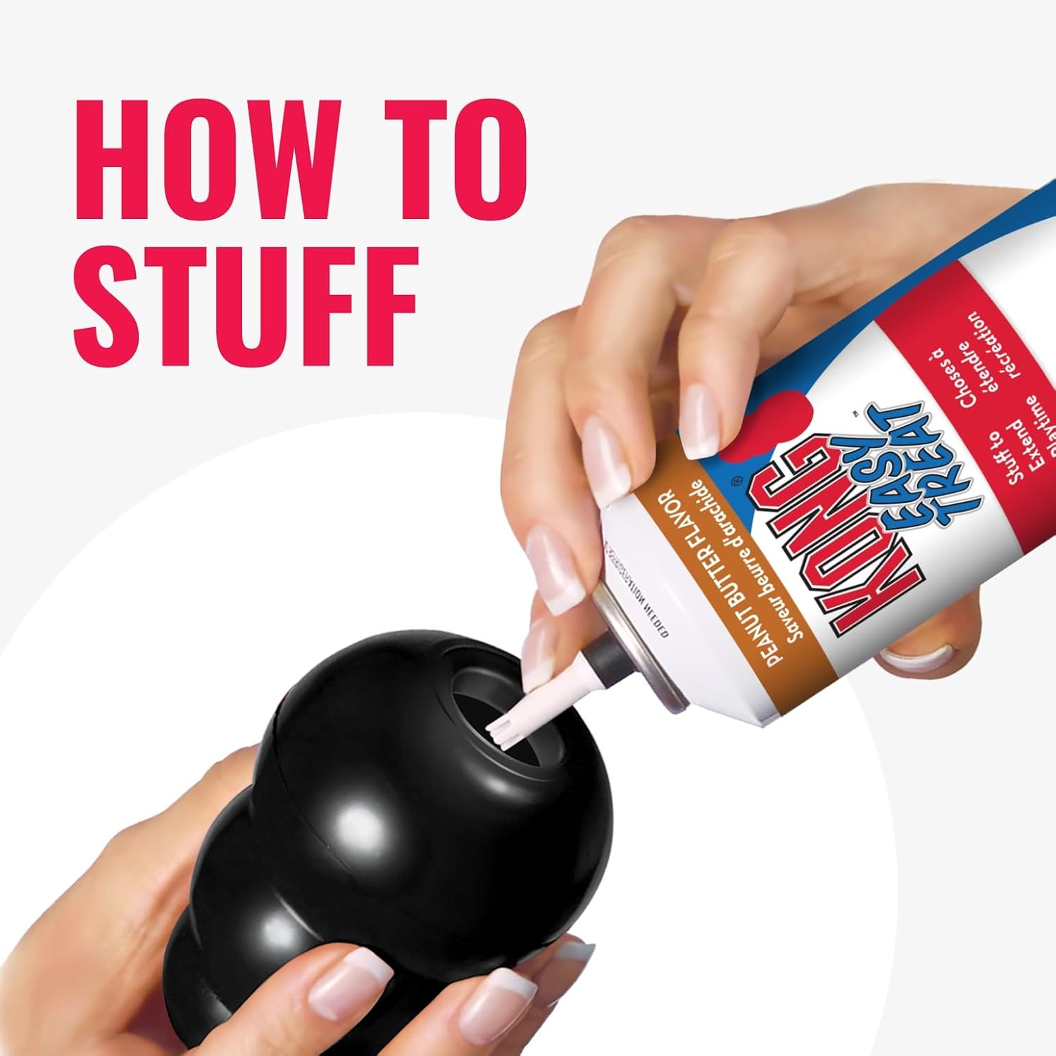 Extreme Dog Toy - Fetch & Chew Toy - Treat-Filling Capabilities & Erratic Bounce for Extended Play Time Most Durable Natural Rubber Material - for Power Chewers - for Small Dogs