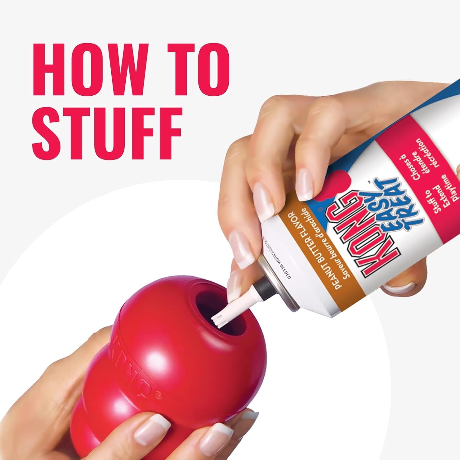 Classic Stuffable Dog Toy - Fetch & Chew Toy for Dogs - Treat-Filling Capabilities & Erratic Bounce for Extended Play Time - Durable Natural Rubber Material - for Extra Small Dogs